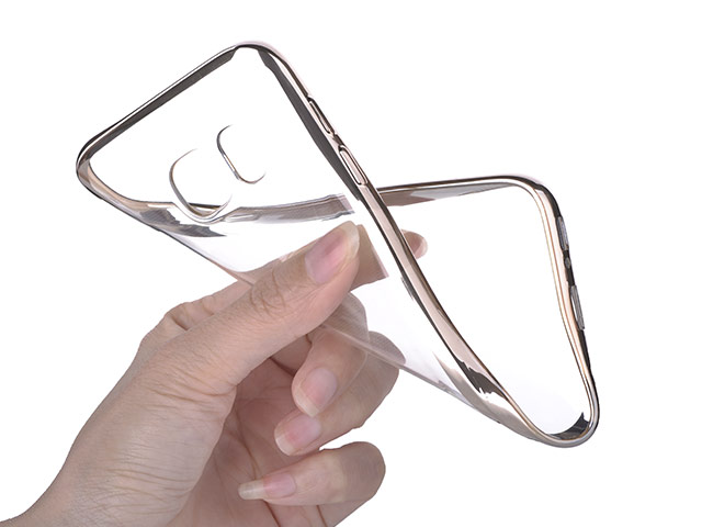 Чехол Devia Glitter case для Samsung Galaxy S7 (золотистый, гелевый)