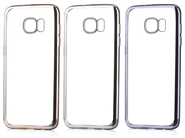 Чехол Devia Glitter case для Samsung Galaxy S7 (серебристый, гелевый)