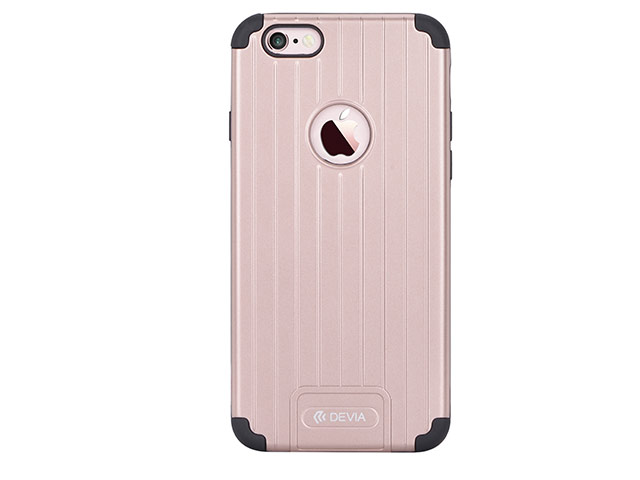 Чехол Devia Suitcase case для Apple iPhone 6S (розово-золотистый, пластиковый)