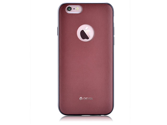 Чехол Devia Original Leather case для Apple iPhone 6S (красный, кожаный)