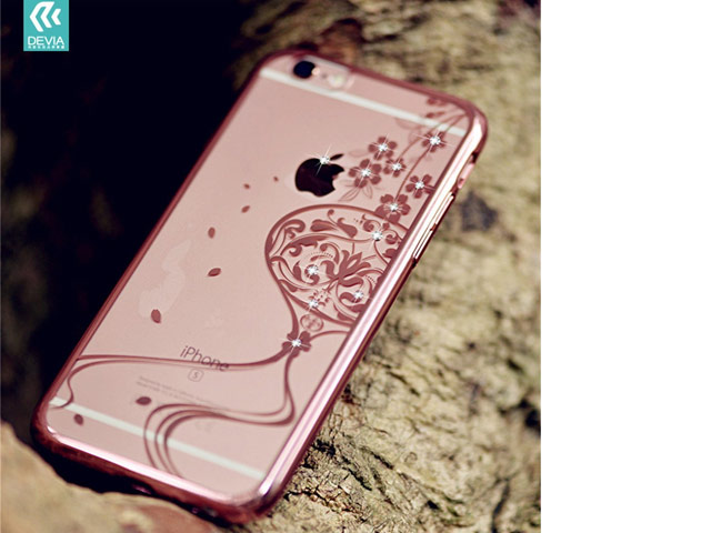 Чехол Devia Crystal Secret Garden для Apple iPhone 6S (Rose Gold, пластиковый)