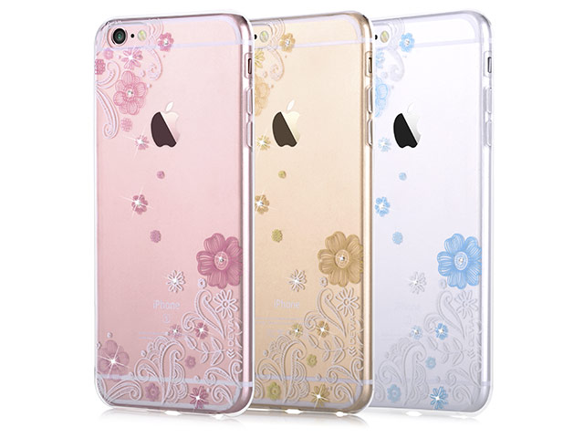Чехол Devia Crystal Soft case для Apple iPhone 6S (Lily Blue, гелевый)