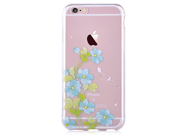 Чехол Devia Crystal Soft case для Apple iPhone 6/6S (Bluebell Blue, гелевый)