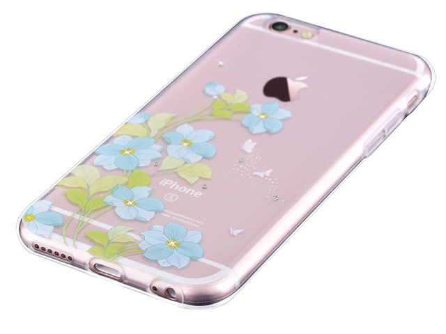 Чехол Devia Crystal Soft case для Apple iPhone 6/6S (Bluebell Blue, гелевый)