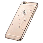 Чехол Devia Crystal Flowery для Apple iPhone 6S (Champagne Gold, пластиковый)