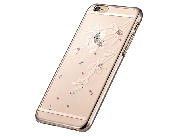 Чехол Devia Crystal Flowery для Apple iPhone 6S (Champagne Gold, пластиковый)