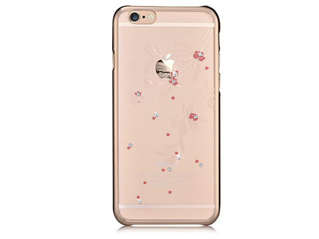 Чехол Devia Crystal Flowery для Apple iPhone 6S (Champagne Gold, пластиковый)