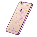 Чехол Devia Crystal Flowery для Apple iPhone 6S (Rose Pink, пластиковый)