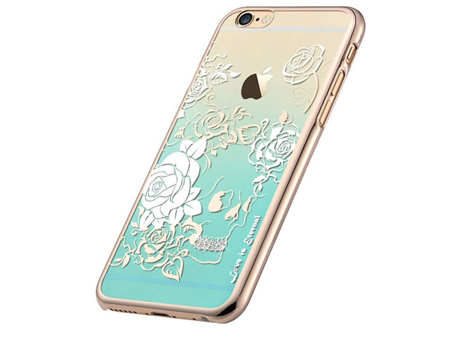 Чехол Devia Crystal Charm для Apple iPhone 6S (голубой, пластиковый)