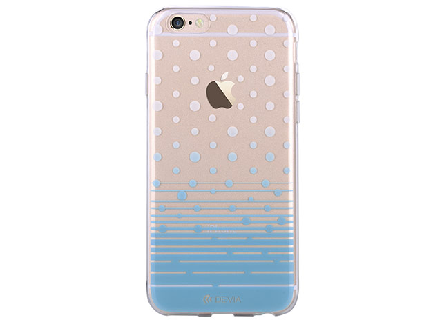 Чехол Devia Vango Soft case для Apple iPhone 6S (Polka Blue, гелевый)