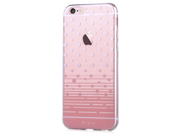 Чехол Devia Vango Soft case для Apple iPhone 6S (Polka Rose, гелевый)