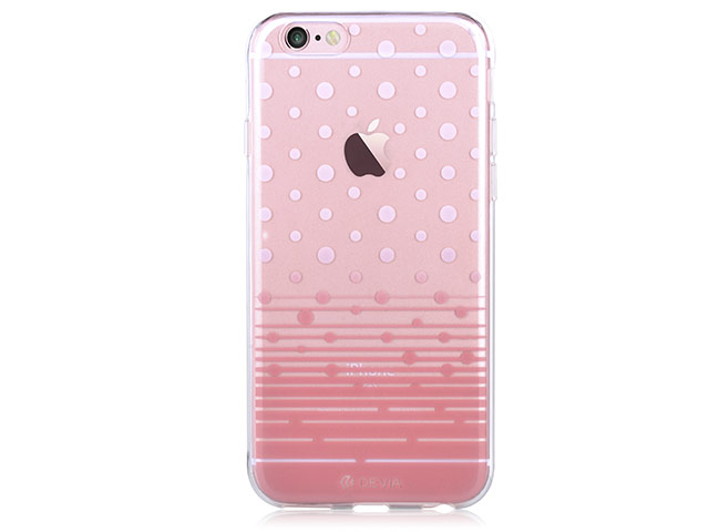 Чехол Devia Vango Soft case для Apple iPhone 6S (Polka Rose, гелевый)