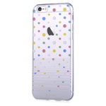 Чехол Devia Vango Soft case для Apple iPhone 6S (Polka White, гелевый)