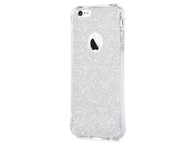 Чехол Devia Duo Shockproof Soft case для Apple iPhone 6S (серебристый, гелевый)