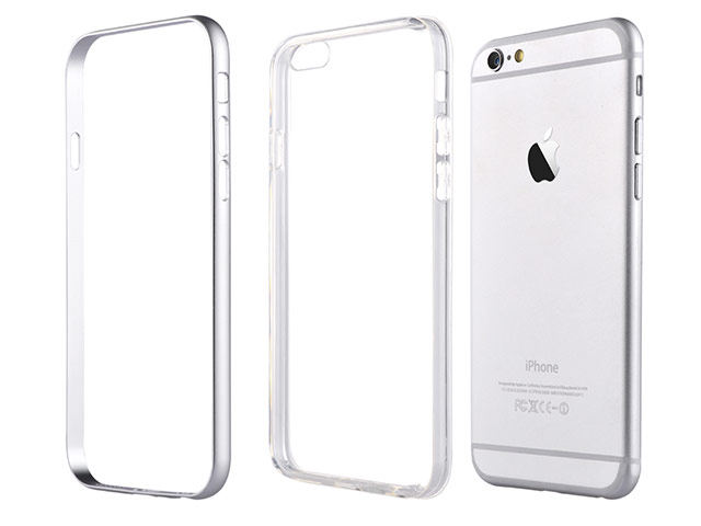 Чехол Devia Fresh case для Apple iPhone 6S (серебристый, гелевый)