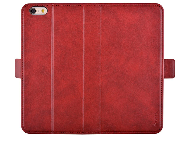 Чехол Devia Magic 2-in-1 Leather case для Apple iPhone 6S (красный, кожаный)