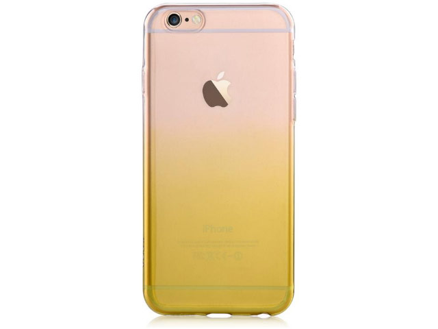 Чехол Vouni Rainbow case для Apple iPhone 6S (оранжевый, гелевый)