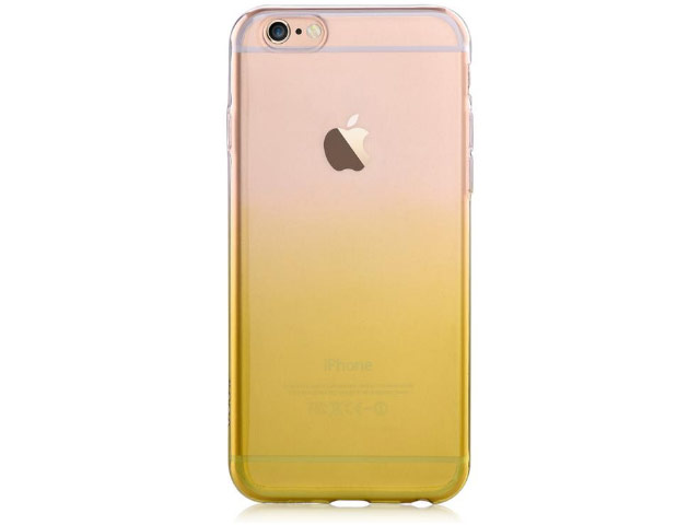 Чехол Vouni Rainbow case для Apple iPhone 6S (оранжевый, гелевый)