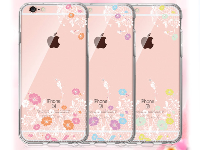 Чехол Vouni Crystal Soft case для Apple iPhone 6S (Lilac Pink, гелевый)