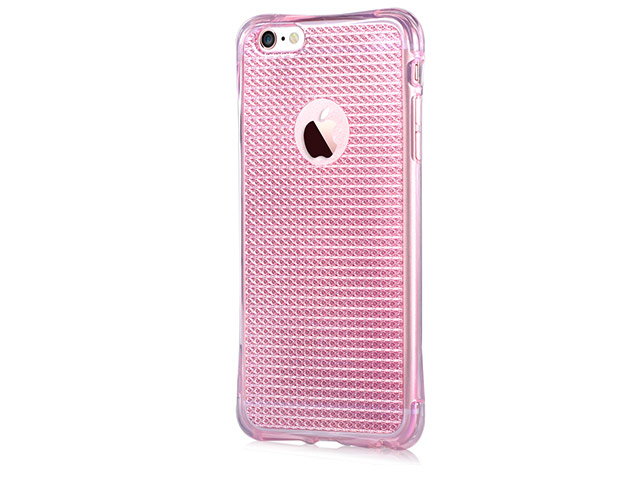 Чехол Vouni Anti Shock Glitter case для Apple iPhone 6S (розовый, гелевый)