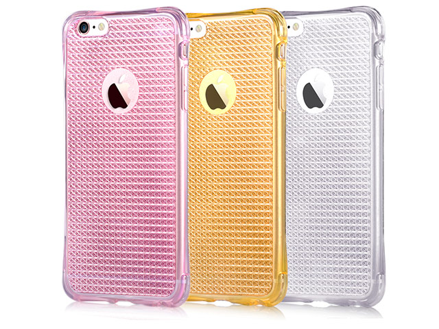 Чехол Vouni Anti Shock Glitter case для Apple iPhone 6S (розовый, гелевый)