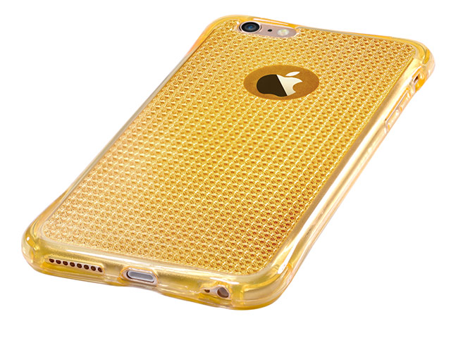 Чехол Vouni Anti Shock Glitter case для Apple iPhone 6S (золотистый, гелевый)