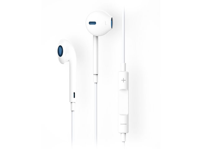 Наушники Devia Smart EarPods (белые, пульт/микрофон, 20-20000 Гц)