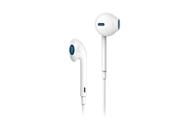 Наушники Devia Smart EarPods (белые, пульт/микрофон, 20-20000 Гц)