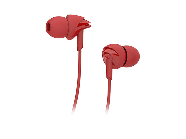 Наушники Devia Ripple D1 In-Ear Headphones (красные, пульт/микрофон, 20-20000 Гц)