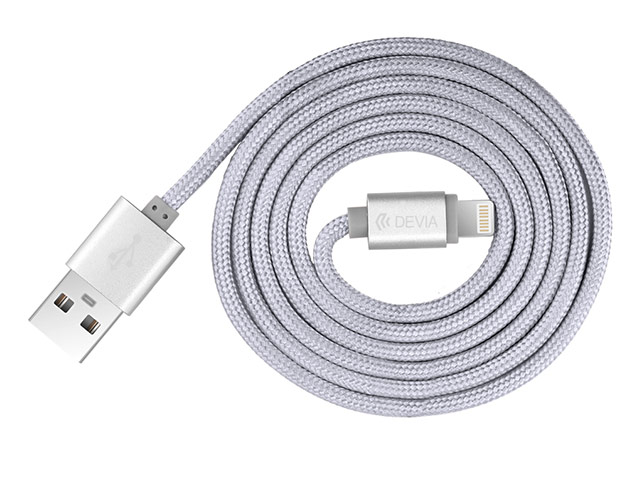 USB-кабель Devia Fashion Cable универсальный (Lightning, MFi, 1.2 метра, серый)