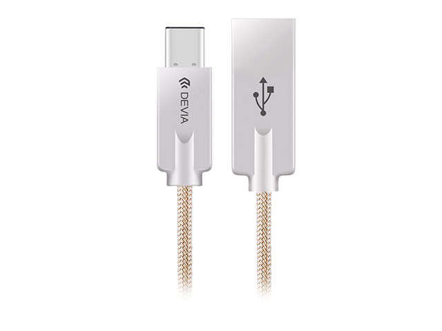 USB-кабель Devia Vipper Cable универсальный (USB Type C, 1.2 метра, золотистый)