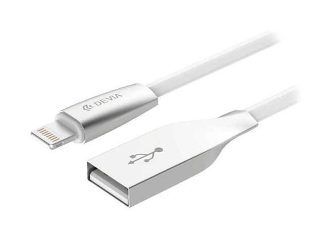 USB-кабель Devia Spanker Kirsite Cable универсальный (Lightning, 1.2 метра, белый)