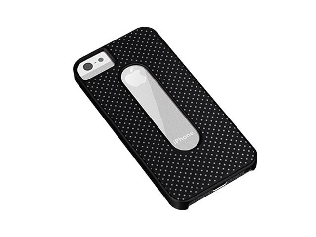 Чехол X-doria Dash Case для Apple iPhone 5 (черный, кожанный)