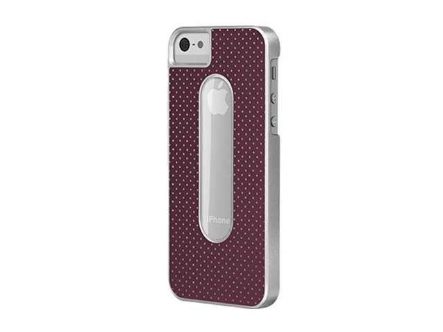 Чехол X-doria Dash Case для Apple iPhone 5 (фиолетовый, кожанный)