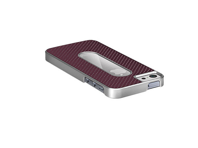 Чехол X-doria Dash Case для Apple iPhone 5 (фиолетовый, кожанный)