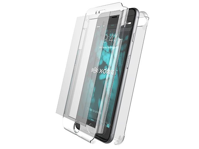 Чехол X-doria Defense 360 Glass для Apple iPhone 7 plus (прозрачный, пластиковый)