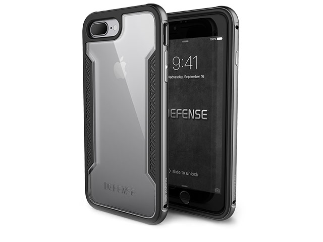 Чехол X-doria Defense Shield для Apple iPhone 7 plus (темно-серый, маталлический)