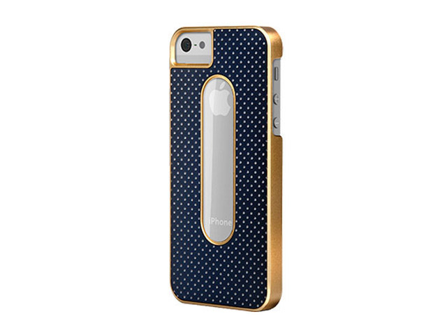 Чехол X-doria Dash Case для Apple iPhone 5 (синий, кожанный)