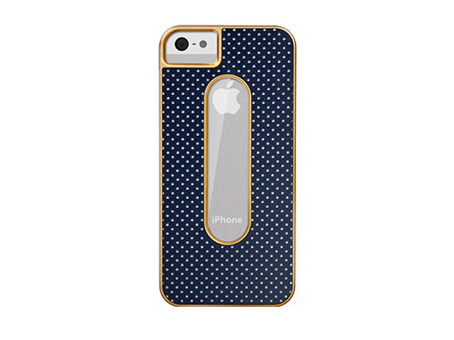 Чехол X-doria Dash Case для Apple iPhone 5 (синий, кожанный)
