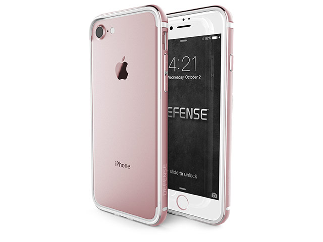 Чехол X-doria Defense Edge для Apple iPhone 7 (розово-золотистый, маталлический)