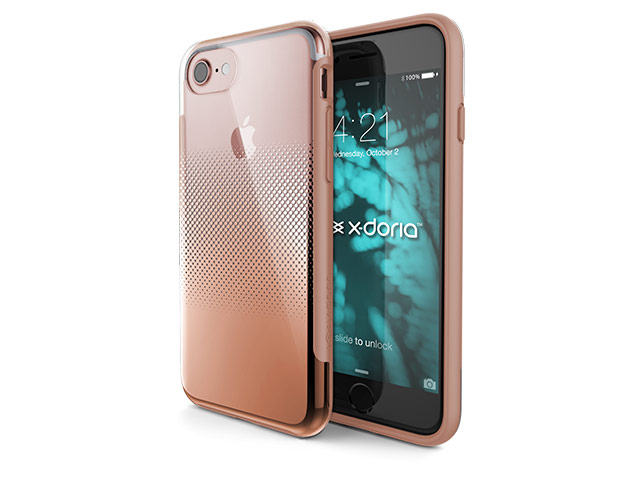 Чехол X-doria Revel Case для Apple iPhone 7 (Chrome Rose Gold, пластиковый)