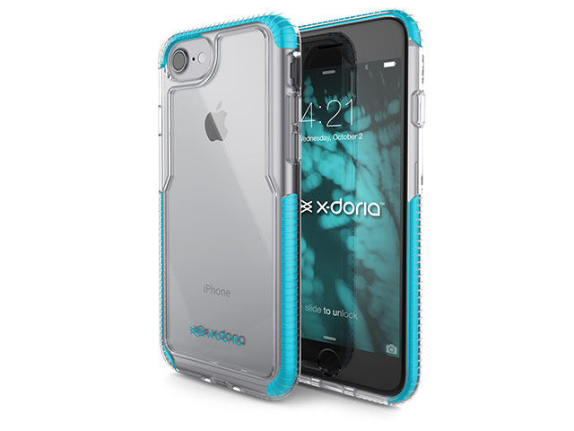 Чехол X-doria Impact Pro для Apple iPhone 7 (голубой, пластиковый)