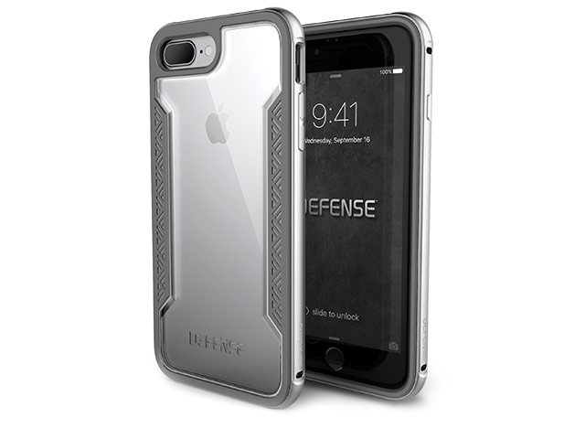Чехол X-doria Defense Shield для Apple iPhone 7 plus (серебристый, маталлический)
