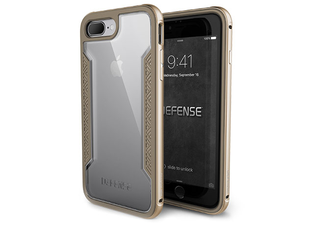 Чехол X-doria Defense Shield для Apple iPhone 7 plus (золотистый, маталлический)