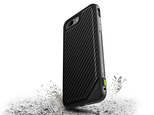 Чехол X-doria Defense Lux для Apple iPhone 7 plus (Carbon Fiber, маталлический)