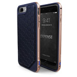 Чехол X-doria Defense Lux для Apple iPhone 7 plus (Blue and Gold, маталлический)