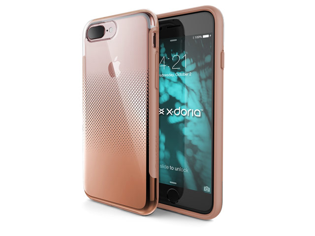 Чехол X-doria Revel Case для Apple iPhone 7 plus (Chrome Rose Gold, пластиковый)