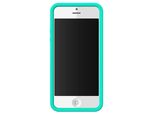 Чехол X-doria Soft Case для Apple iPhone 5 (голубой, силиконовый)
