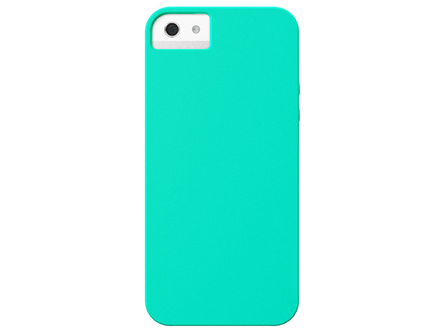 Чехол X-doria Soft Case для Apple iPhone 5 (голубой, силиконовый)