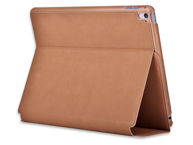 Чехол Comma Elegant Series для Apple iPad Pro 12.9 (коричневый, кожаный)